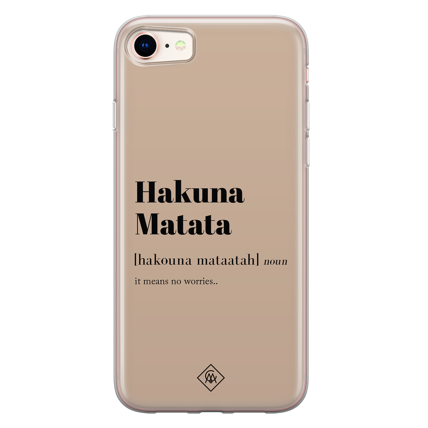 iPhone 8 7 siliconen hoesje Hakuna matata