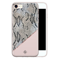 Casimoda iPhone 8/7 siliconen hoesje - Snake print