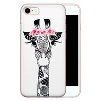 Casimoda iPhone 8/7 siliconen telefoonhoesje - Giraffe