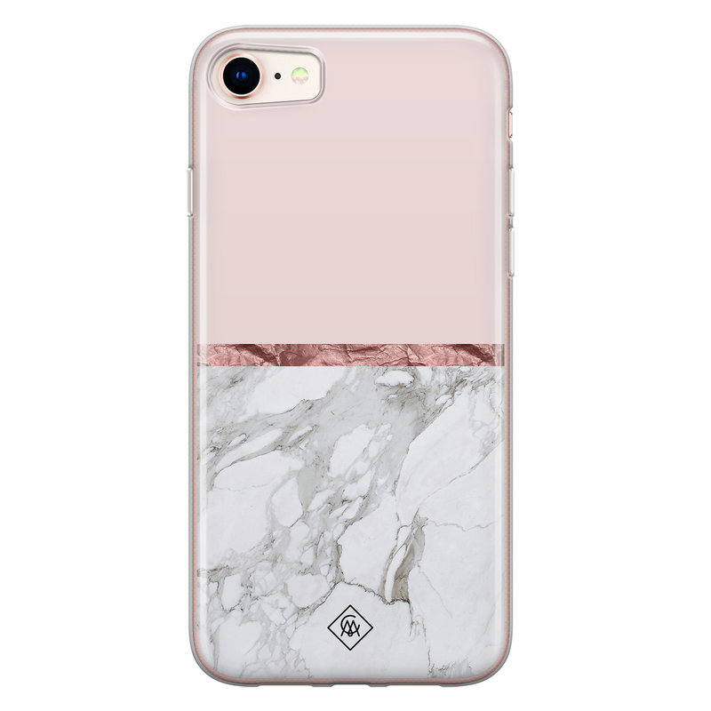 Casimoda iPhone 8/7 siliconen telefoonhoesje - Rose all day