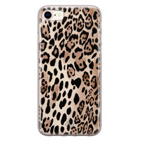 Casimoda iPhone 8/7 siliconen hoesje - Golden wildcat