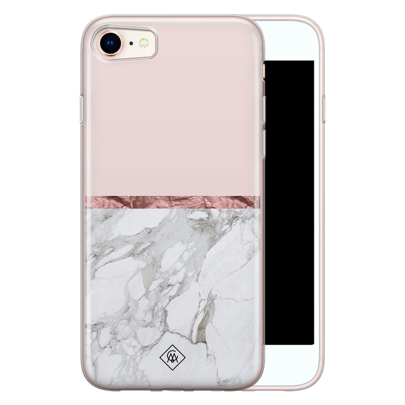 Casimoda iPhone 8/7 siliconen telefoonhoesje - Rose all day
