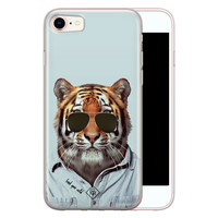 Casimoda iPhone 8/7 siliconen hoesje - Tijger wild