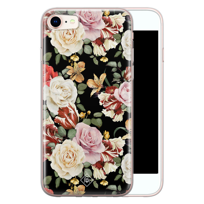 Casimoda iPhone 8/7 siliconen hoesje - Flowerpower