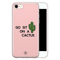 Casimoda iPhone 8/7 siliconen hoesje - Go sit on a cactus