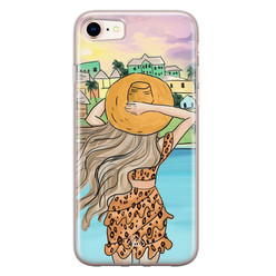 Casimoda iPhone 8/7 siliconen hoesje - Sunset girl