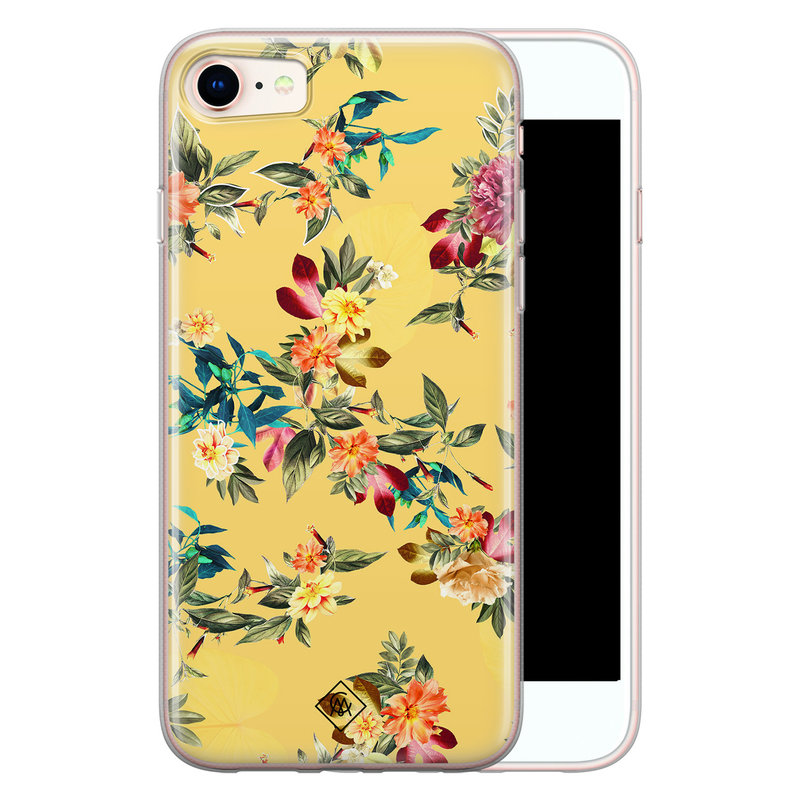 Casimoda iPhone 8/7 siliconen hoesje - Floral days