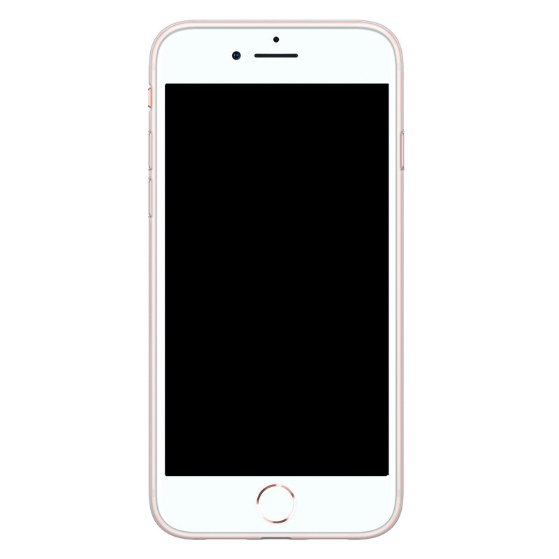 Casimoda iPhone 8/7 siliconen telefoonhoesje - Parelmoer marmer