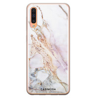 Casimoda Samsung Galaxy A50/A30s siliconen telefoonhoesje - Parelmoer marmer