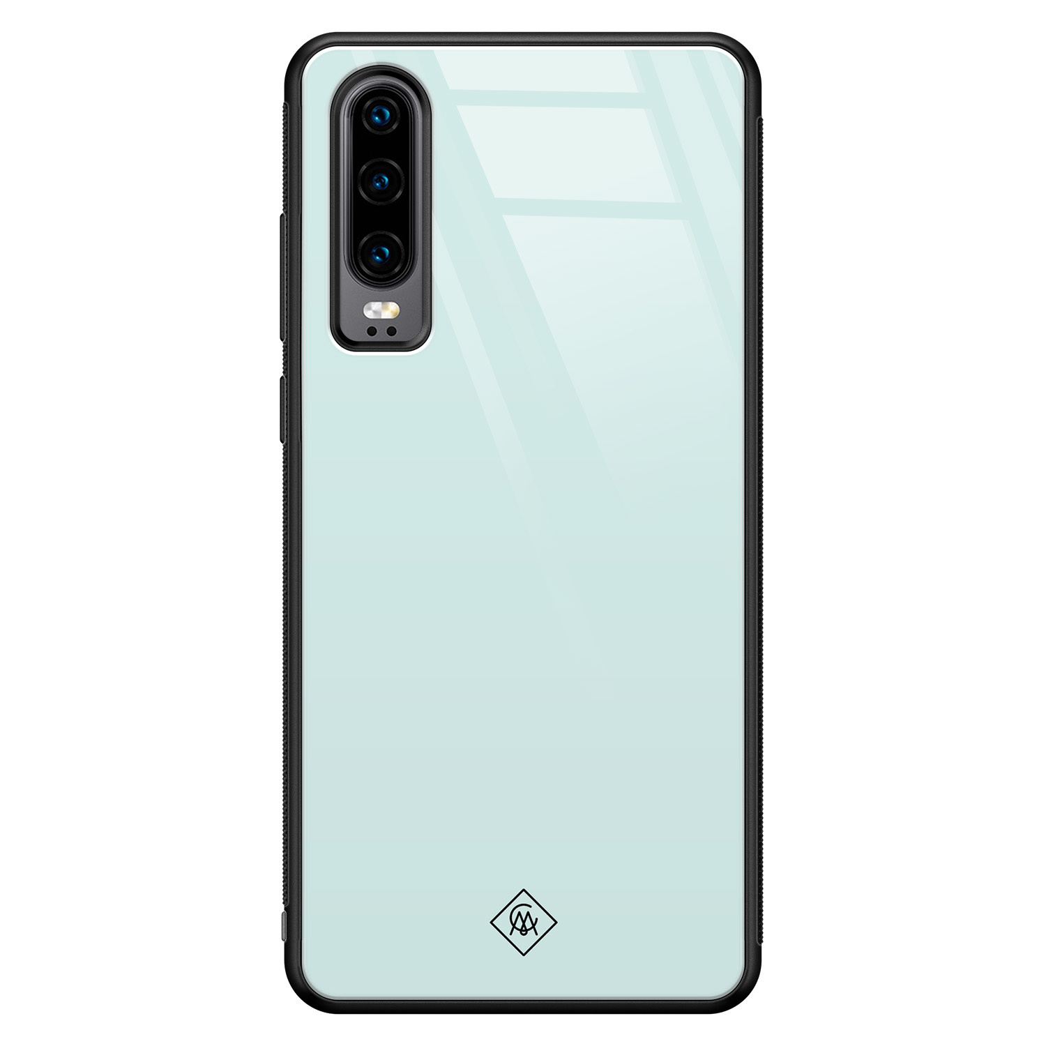 Huawei P30 glazen hardcase - Pastel blauw