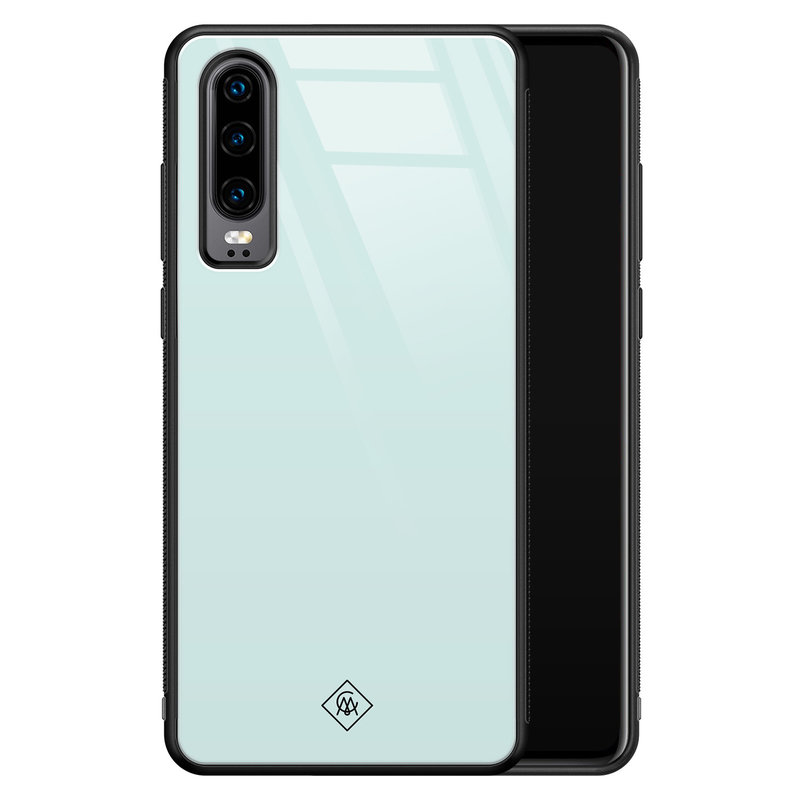 Casimoda Huawei P30 glazen hardcase - Pastel blauw