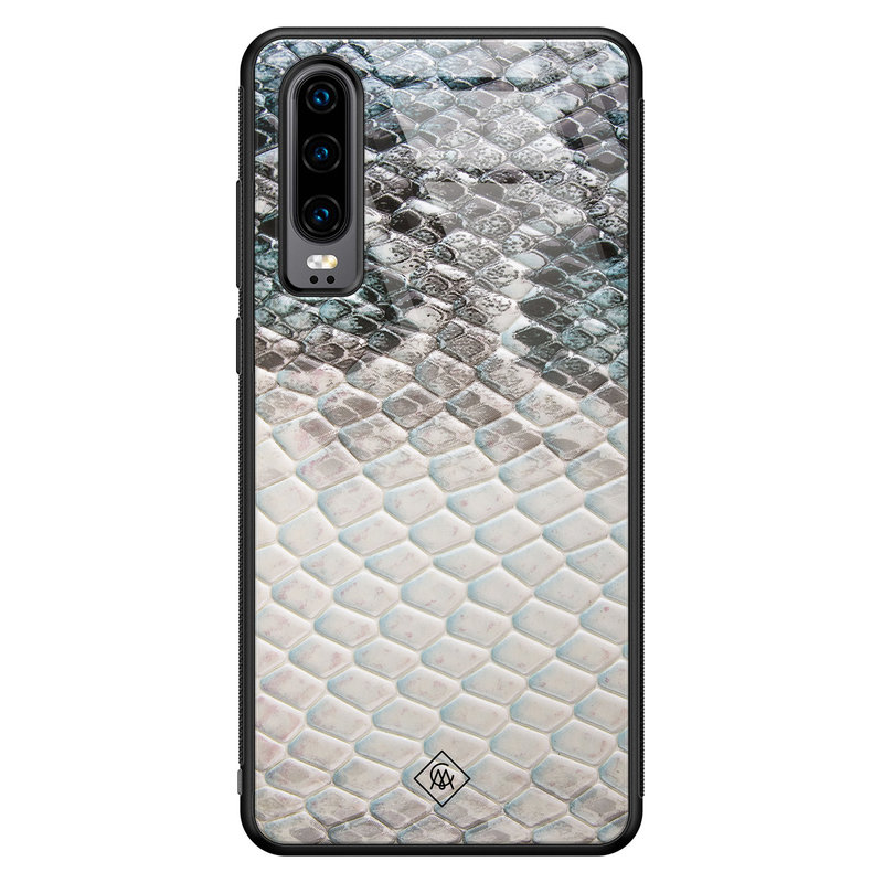 Casimoda Huawei P30 glazen hardcase - Oh my snake