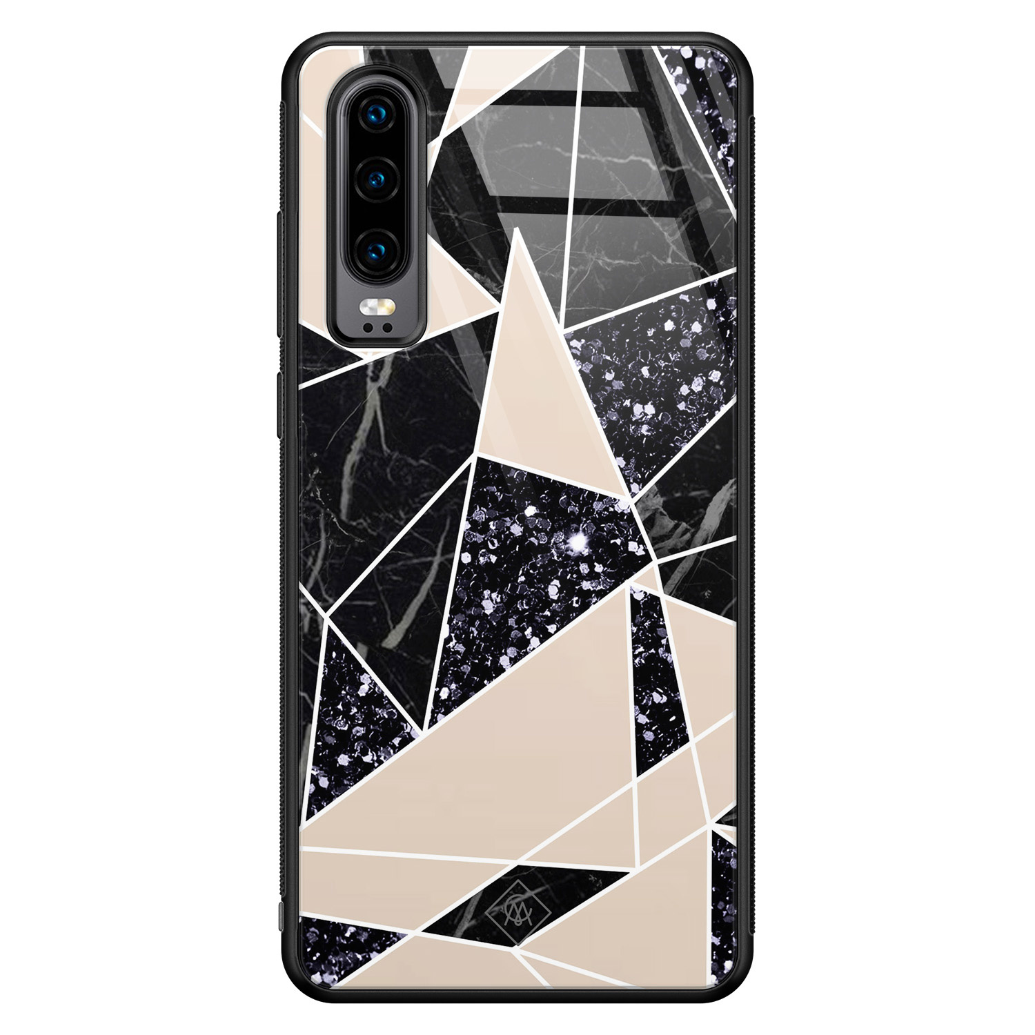 Huawei P30 glazen hardcase - Abstract painted