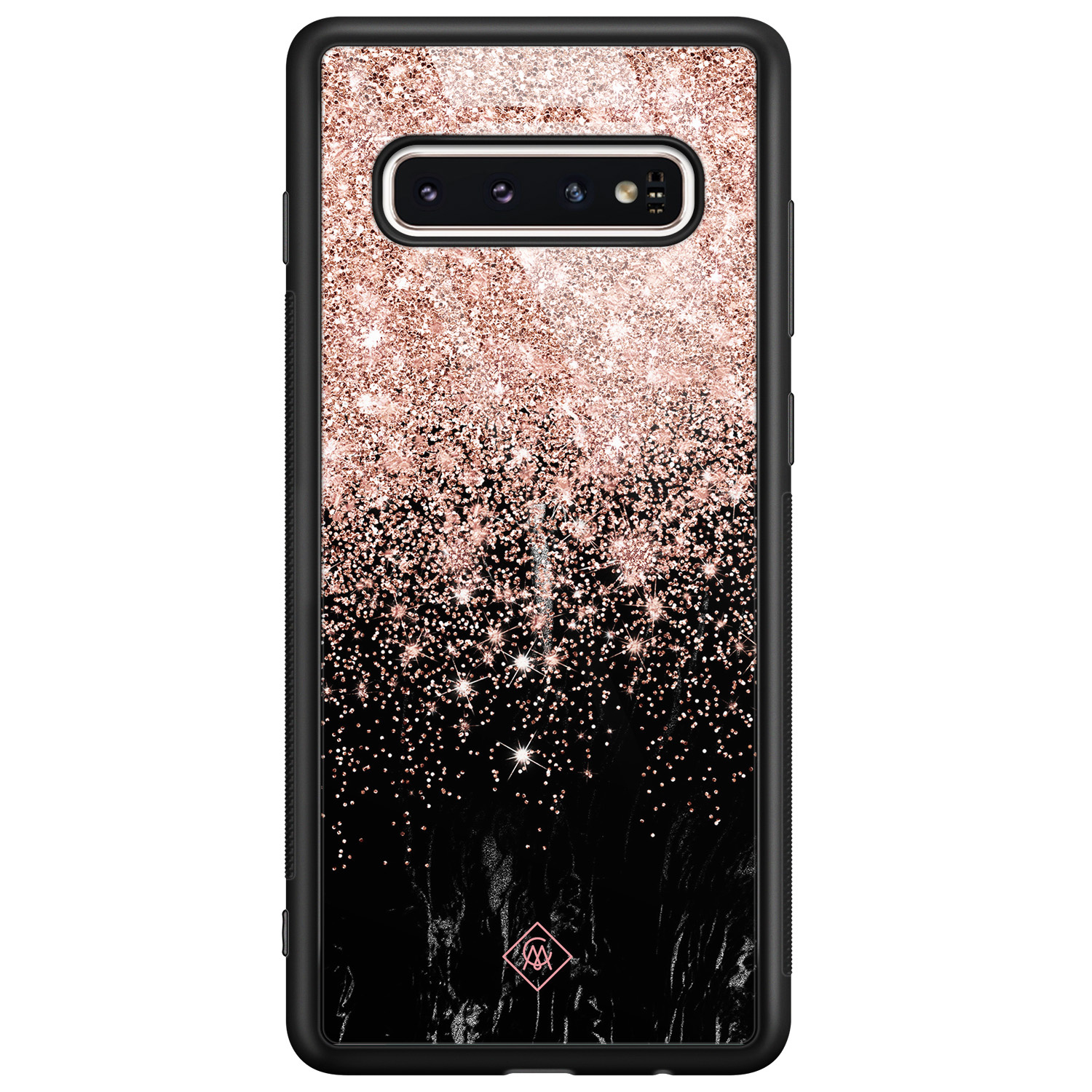Samsung Galaxy S10 glazen hardcase Marmer twist
