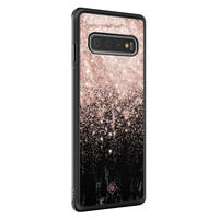 Casimoda Samsung Galaxy S10 glazen hardcase - Marmer twist