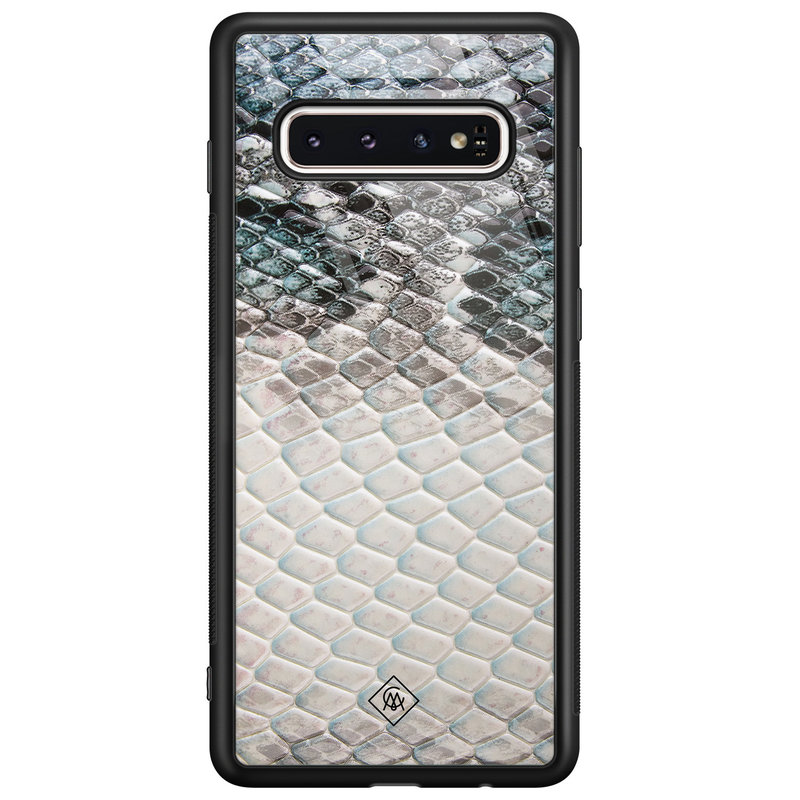 Casimoda Samsung Galaxy S10 glazen hardcase - Oh my snake