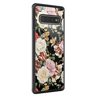 Casimoda Samsung Galaxy S10 glazen hardcase - Flowerpower