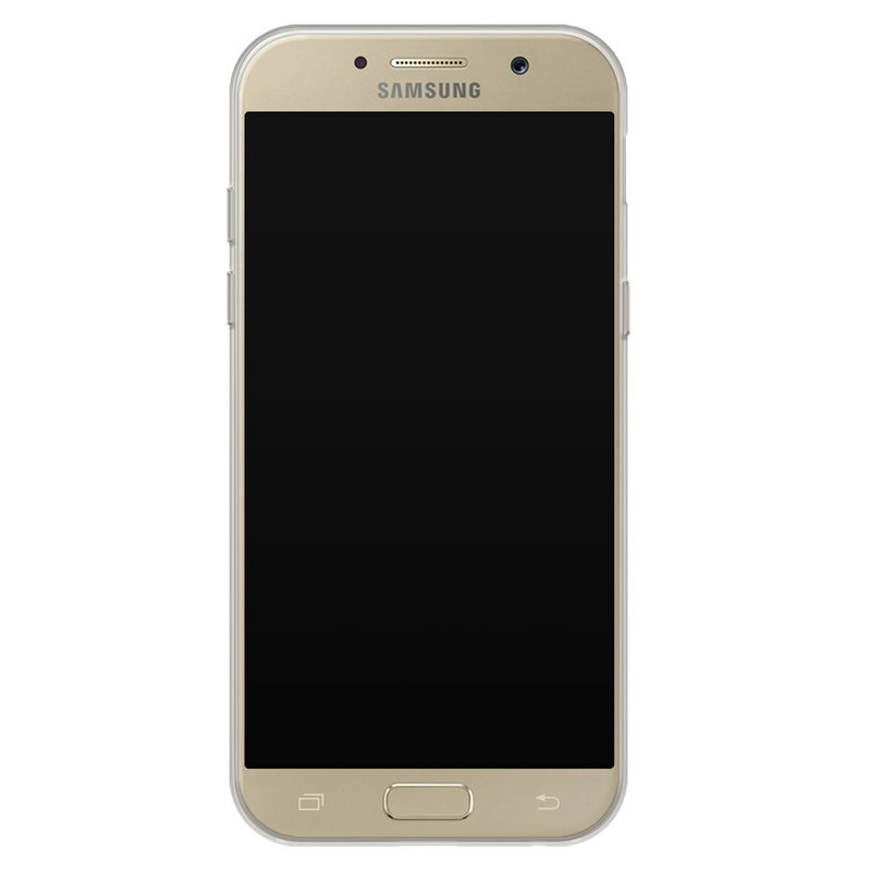 Casimoda Samsung Galaxy A5 2017 siliconen telefoonhoesje - Palm leaves silhouette
