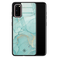 Casimoda Samsung Galaxy S20 glazen hardcase - Touch of mint