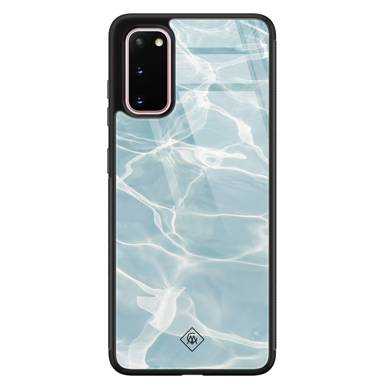 Casimoda Samsung Galaxy S20 glazen hardcase - Oceaan