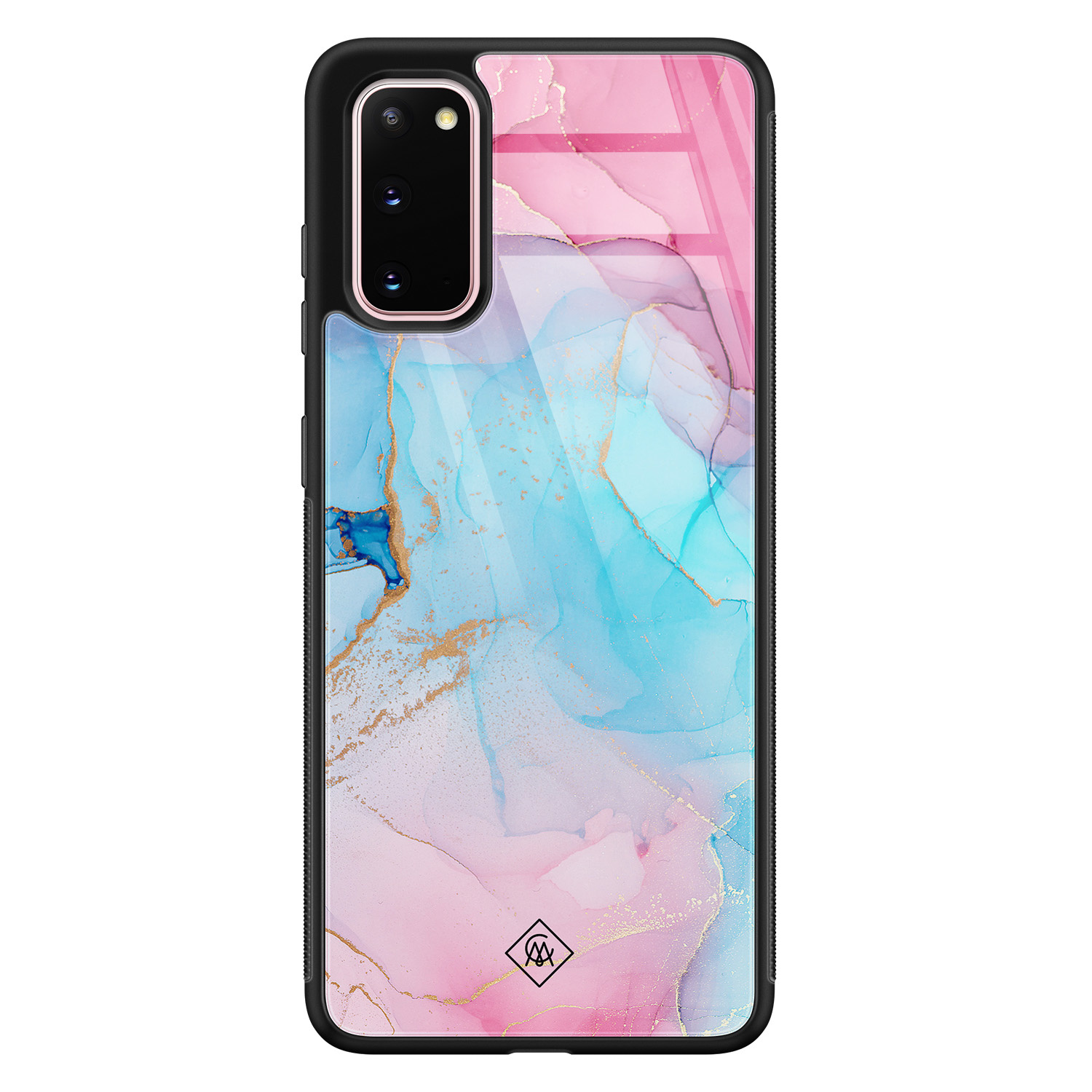 Samsung Galaxy S20 glazen hardcase - Marble colorbomb