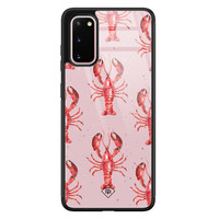 Casimoda Samsung Galaxy S20 glazen hardcase - Lobster all the way