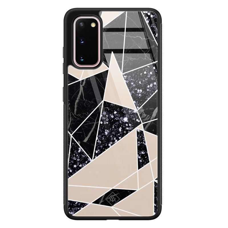 Casimoda Samsung Galaxy S20 glazen hardcase - Abstract painted