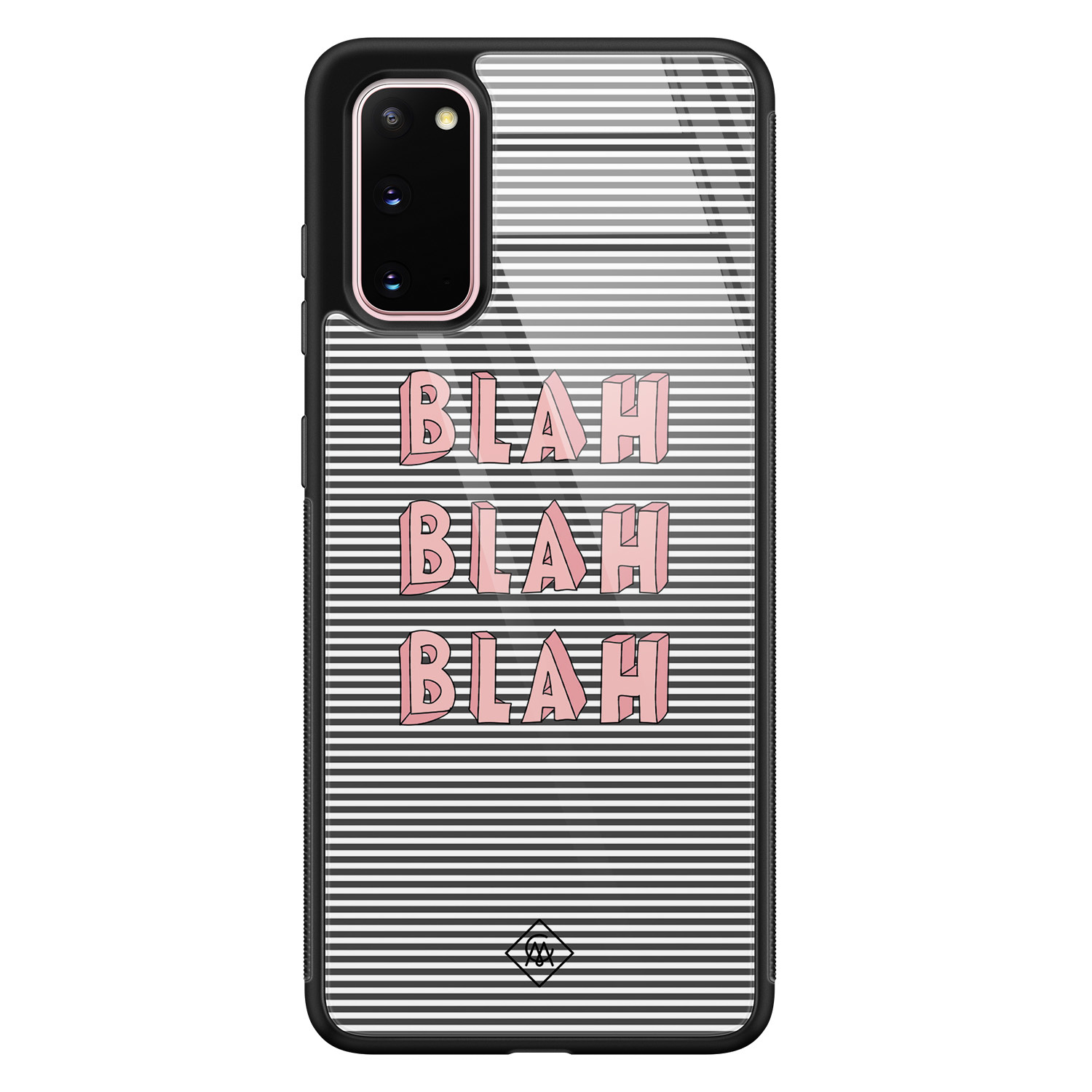 Samsung Galaxy S20 glazen hardcase - Blah blah blah