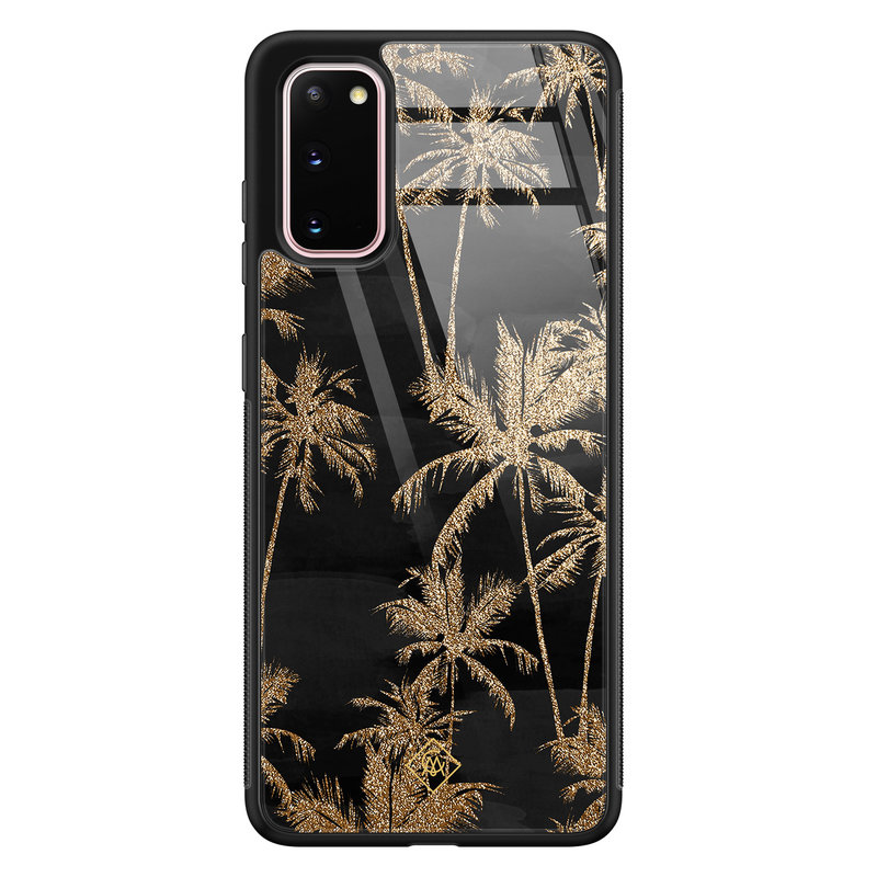 Casimoda Samsung Galaxy S20 glazen hardcase - Palmbomen