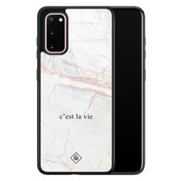 Casimoda Samsung Galaxy S20 glazen hardcase - C'est la vie