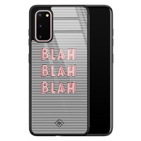 Casimoda Samsung Galaxy S20 glazen hardcase - Blah blah blah