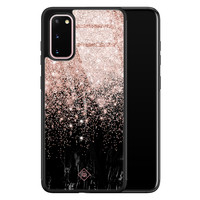 Casimoda Samsung Galaxy S20 glazen hardcase - Marmer twist