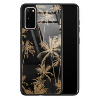 Casimoda Samsung Galaxy S20 glazen hardcase - Palmbomen