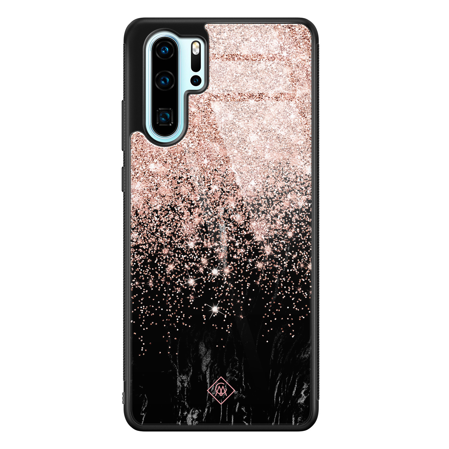Huawei P30 Pro glazen hardcase Marmer twist