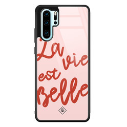 Casimoda Huawei P30 Pro glazen hardcase - La vie est belle