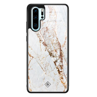 Casimoda Huawei P30 Pro glazen hardcase - Marmer goud