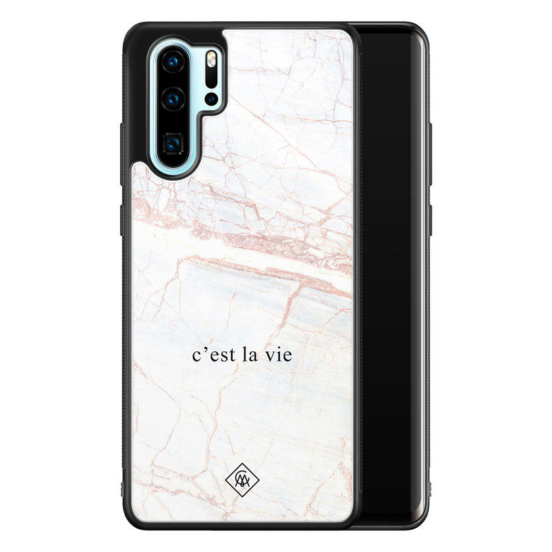 Casimoda Huawei P30 Pro glazen hardcase - C'est la vie