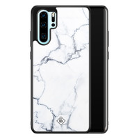 Casimoda Huawei P30 Pro glazen hardcase - Marmer grijs