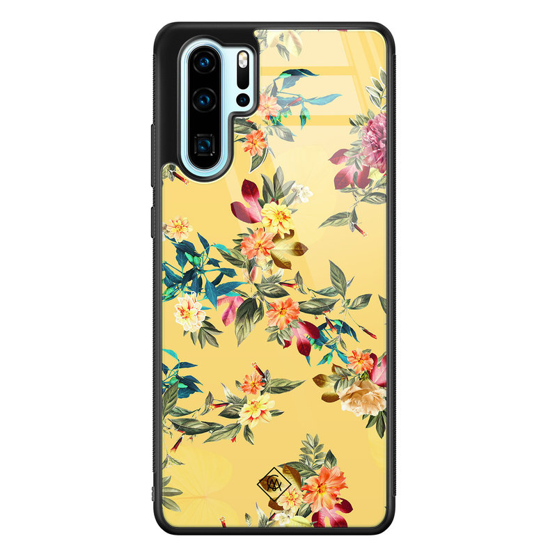 Casimoda Huawei P30 Pro glazen hardcase - Florals for days