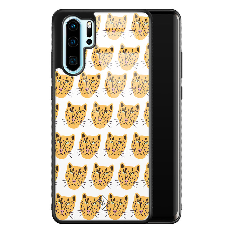 Casimoda Huawei P30 Pro glazen hardcase - Got my leopard