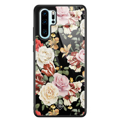 Casimoda Huawei P30 Pro glazen hardcase - Flowerpower