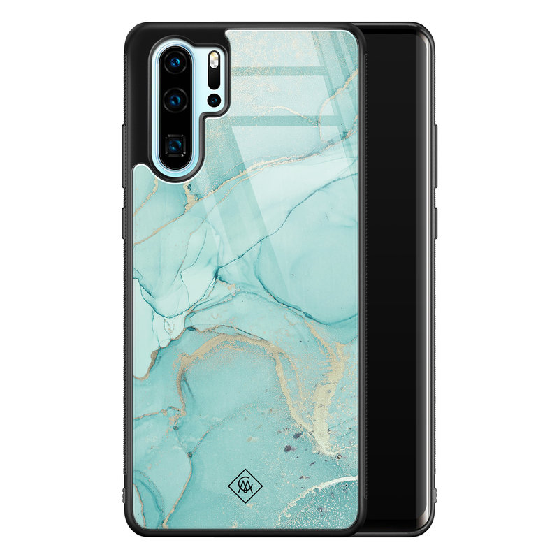 Casimoda Huawei P30 Pro glazen hardcase - Touch of mint