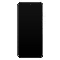 Casimoda Samsung Galaxy S20 Ultra glazen hardcase - Marmer zwart