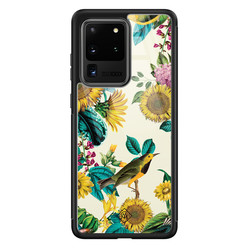 Casimoda Samsung Galaxy S20 Ultra glazen hardcase - Sunflowers