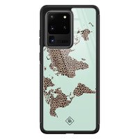 Casimoda Samsung Galaxy S20 Ultra glazen hardcase - Wild world