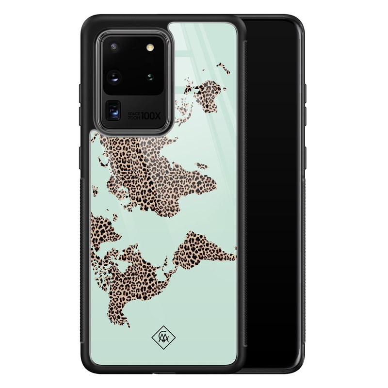 Casimoda Samsung Galaxy S20 Ultra glazen hardcase - Wild world