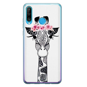 Casimoda Huawei P30 Lite siliconen hoesje - Giraffe