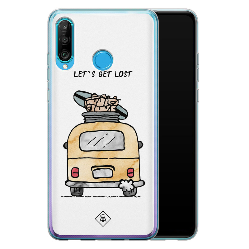 Casimoda Huawei P30 Lite siliconen hoesje - Let's get lost