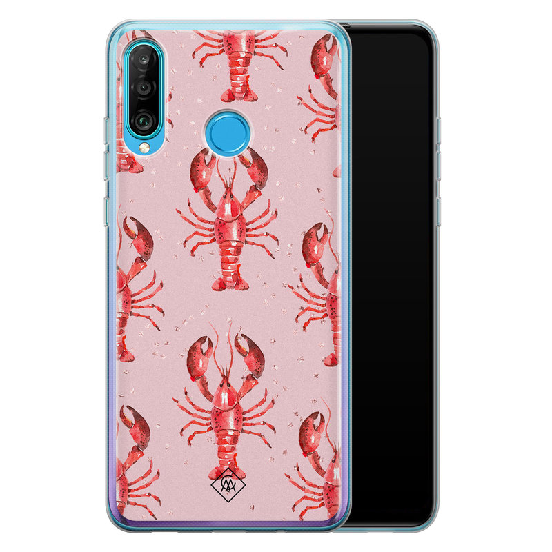 Casimoda Huawei P30 Lite siliconen telefoonhoesje - Lobster all the way