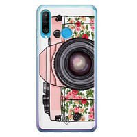 Casimoda Huawei P30 Lite siliconen telefoonhoesje - Hippie camera